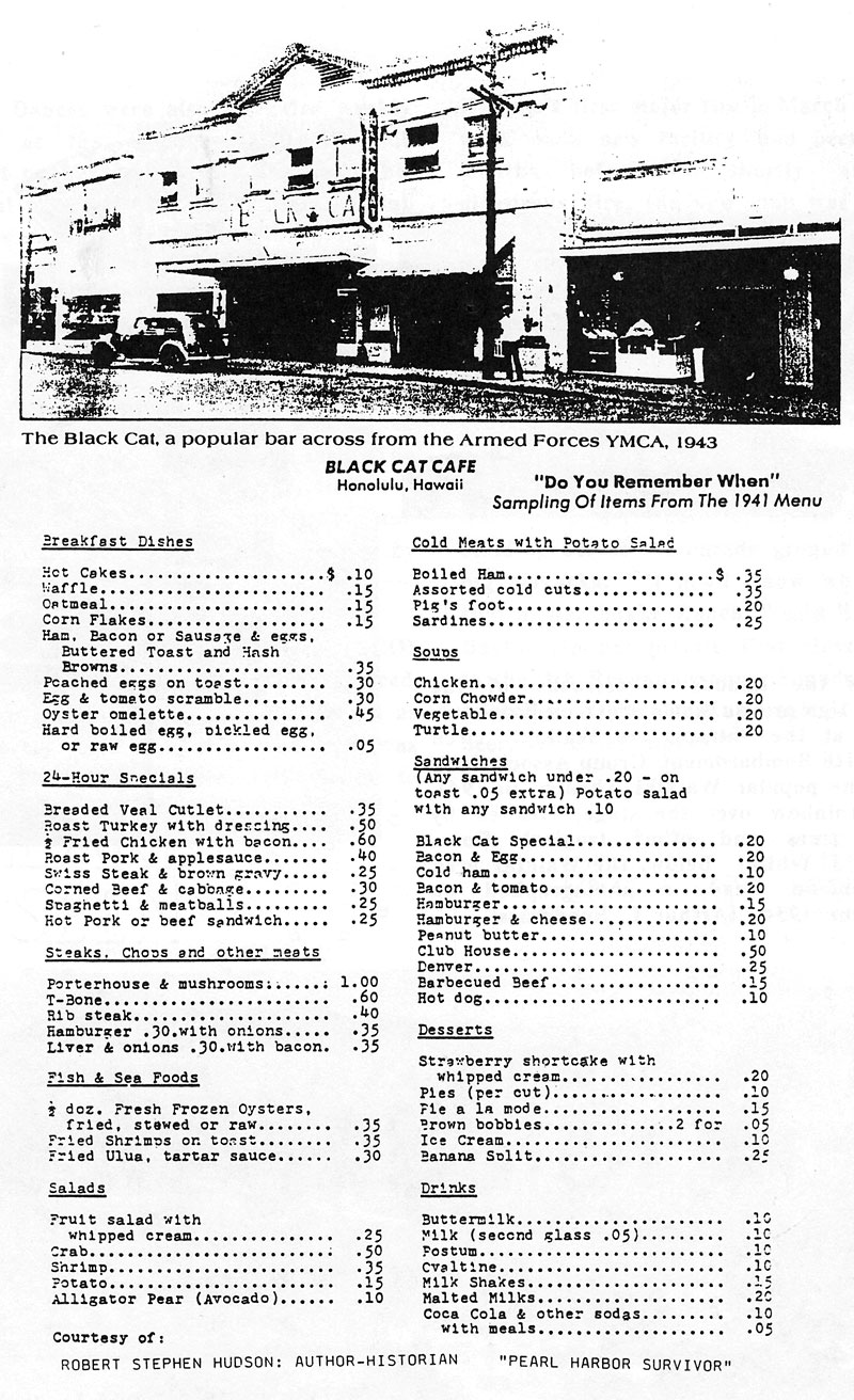 Black Cat Cafe Images of Old Hawaiʻi