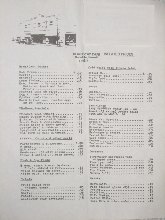 Black Cat Cafe Images of Old Hawaiʻi