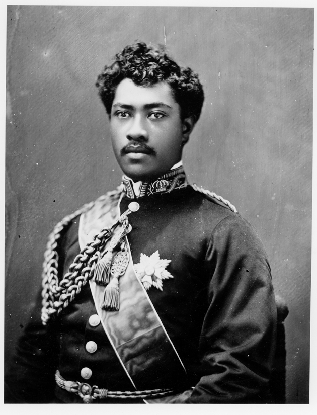 Prince William Pitt Leleiohoku II wearing uniform with the royal orders